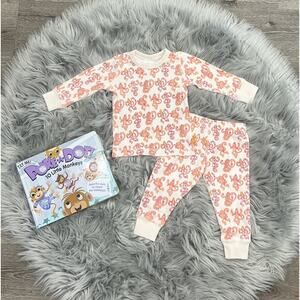 Masalakids Organic Monkey Madness Pajama Set 6/12month‎